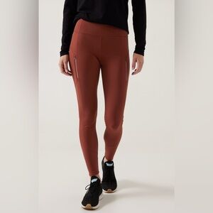 NWT Athleta Rainier Brown Tight Size XXS